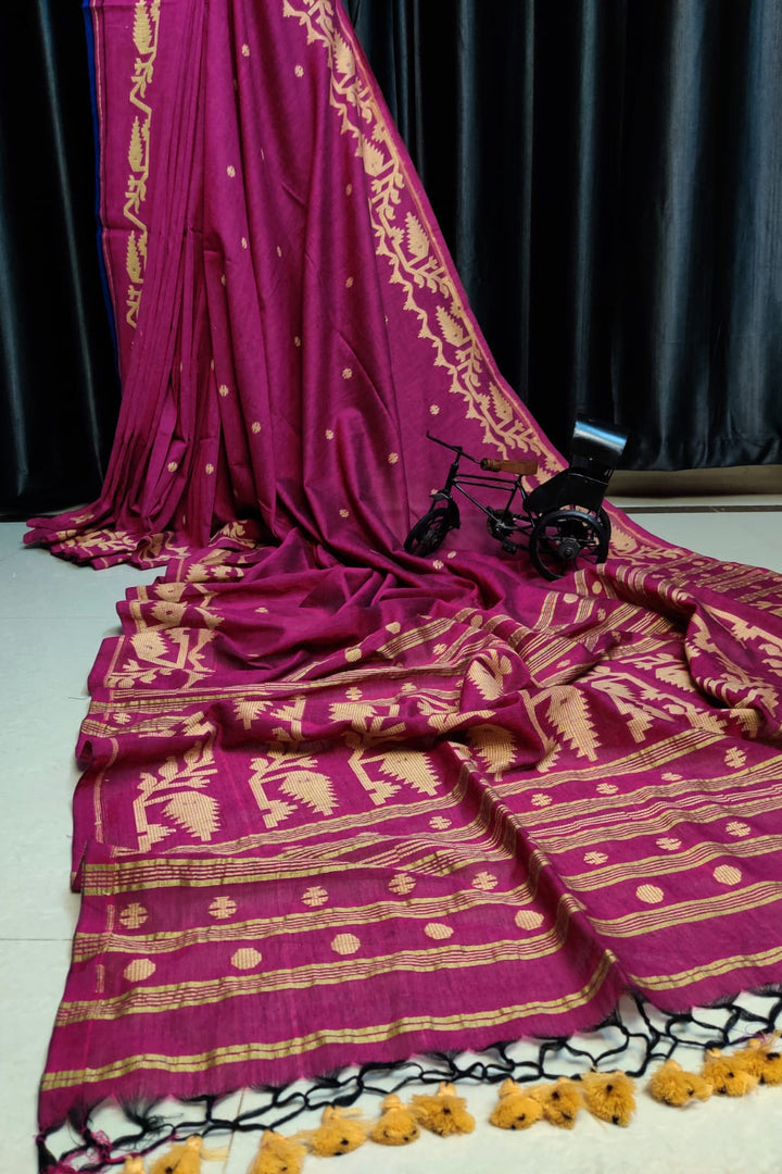 Madhubanika Mul Cotton Saree