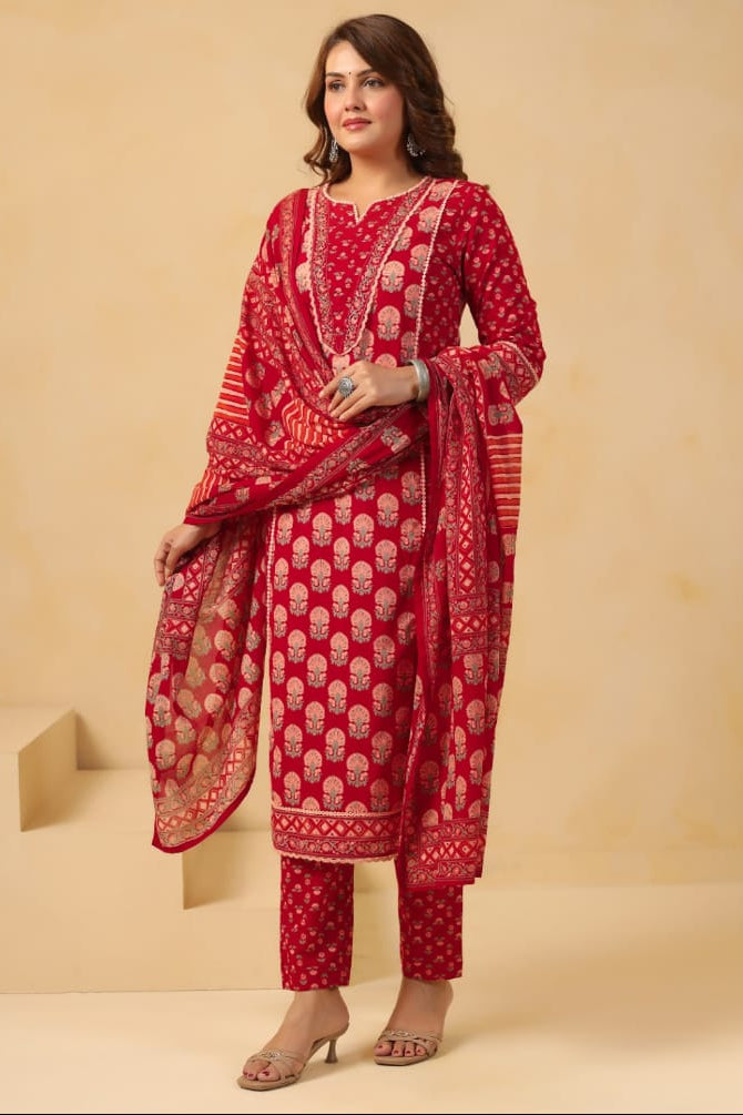 Daily Charm Designer Cotton Suit Set
