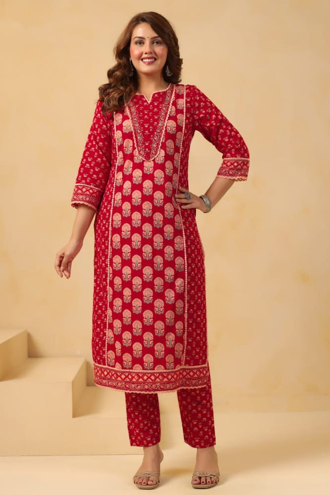 Daily Charm Designer Cotton Suit Set