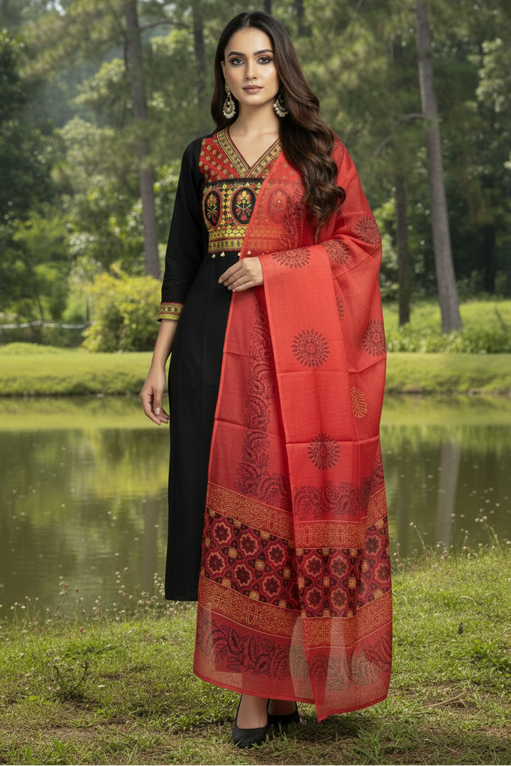 Grace of Glory Cotton Kurti Set