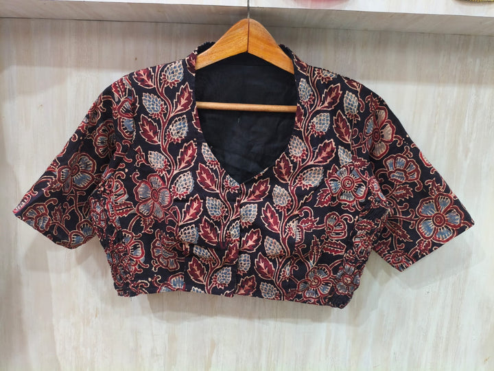 New Smoky Stretchable Ajrakh Blouse