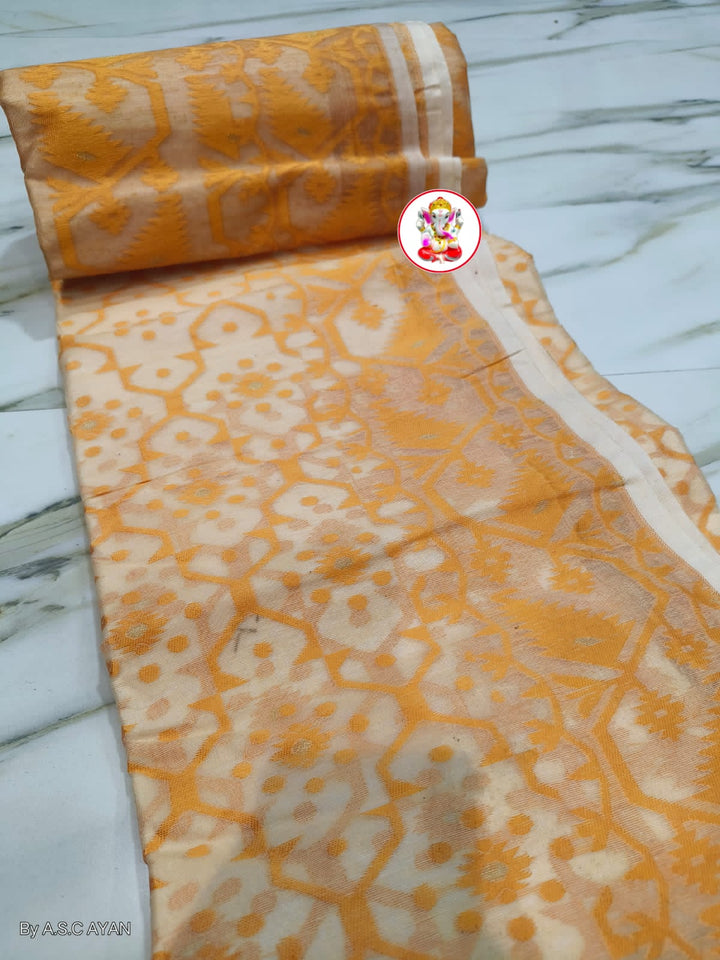 Dhruva tara Dhakai Jamdani Saree