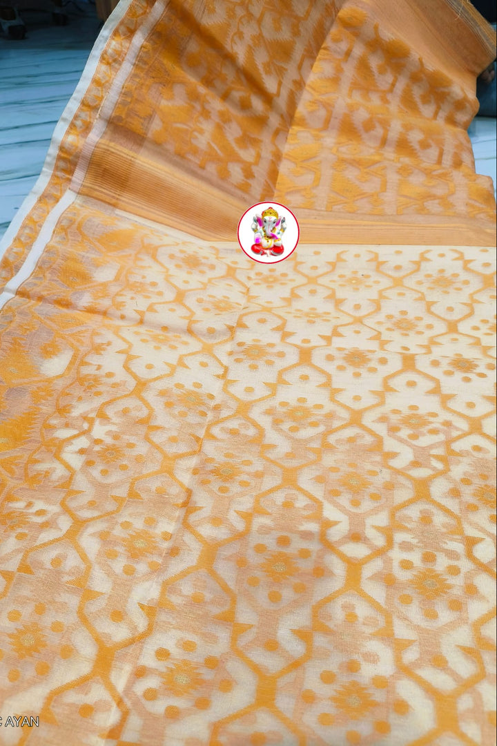 Dhruva tara Dhakai Jamdani Saree
