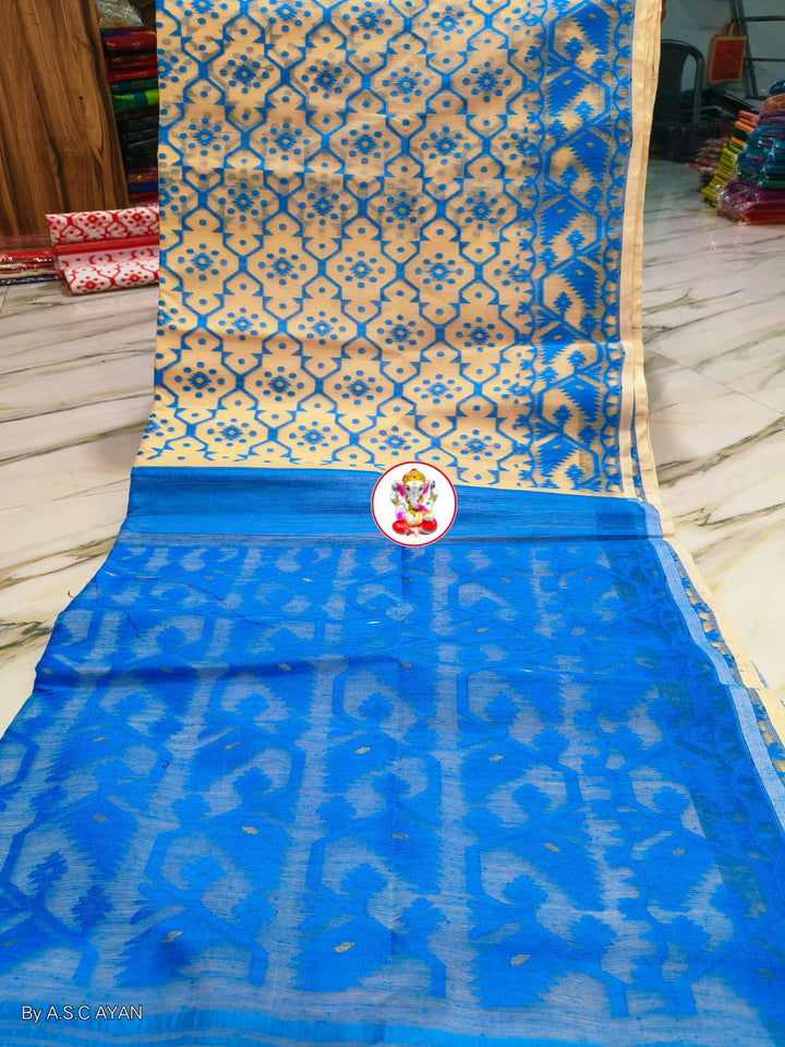 Dhruva tara Dhakai Jamdani Saree
