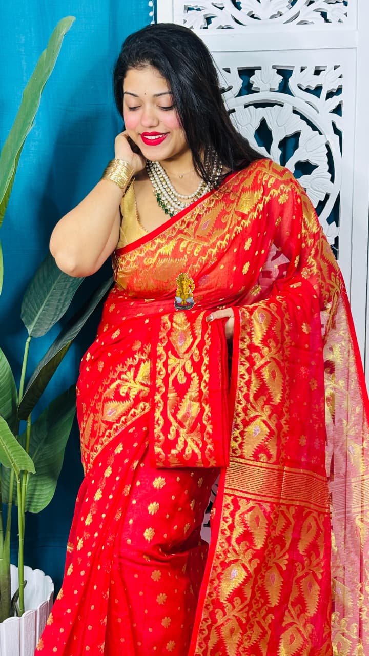 Subhasini Zari Jamdani Saree