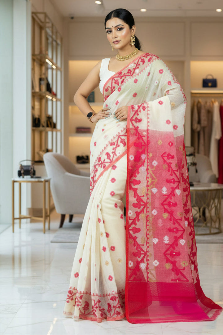 Ranga Probhat Jamdani Saree