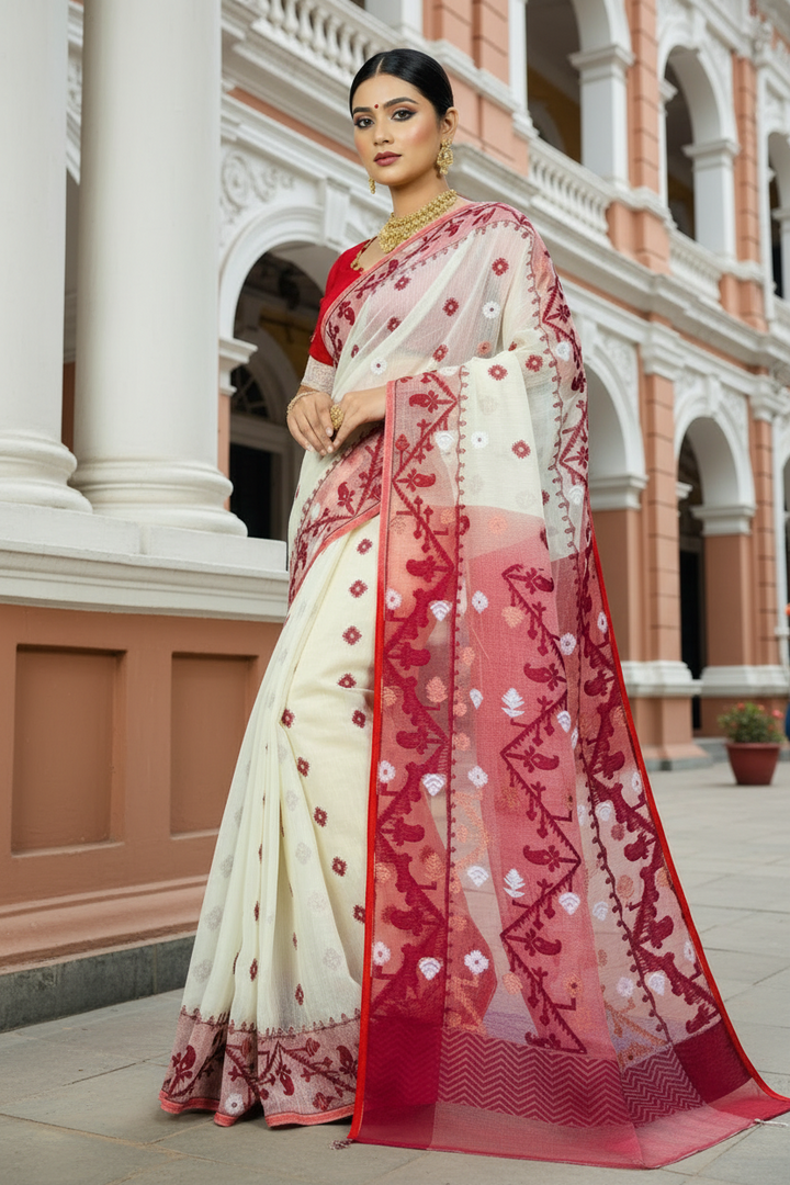 Ranga Probhat Jamdani Saree