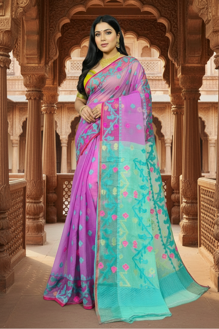 Ranga Probhat Jamdani Saree