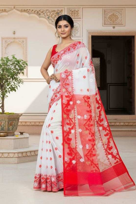 Ranga Probhat Jamdani Saree