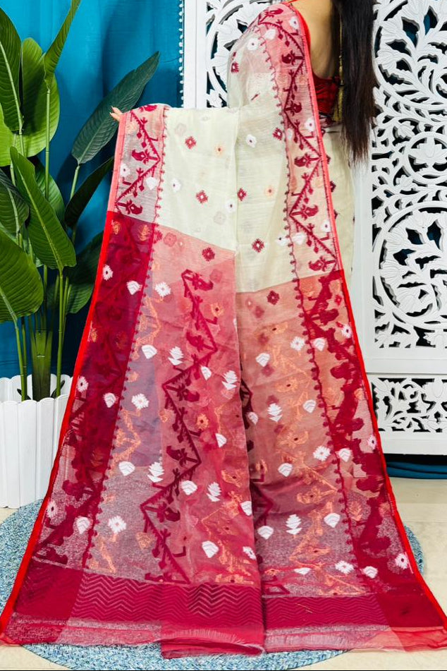 Ranga Probhat Jamdani Saree