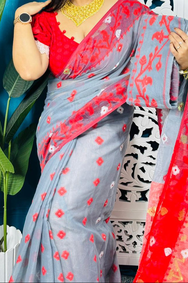 Ranga Probhat Jamdani Saree