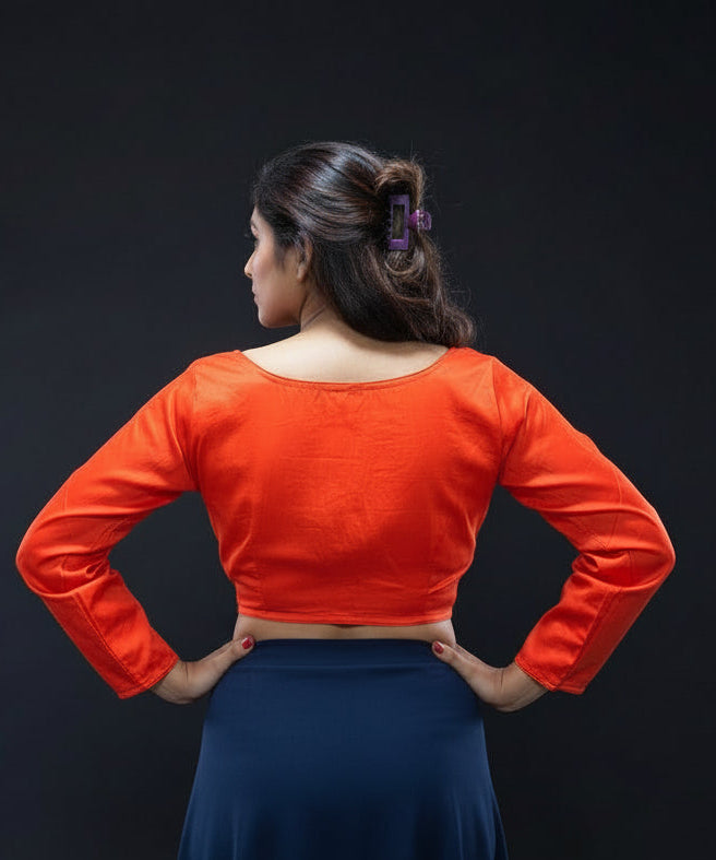 Solid Trends-Fancy Designer Blouse