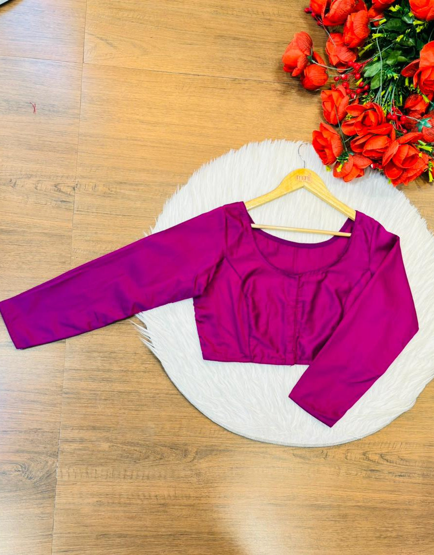 Solid Trends-Fancy Designer Blouse