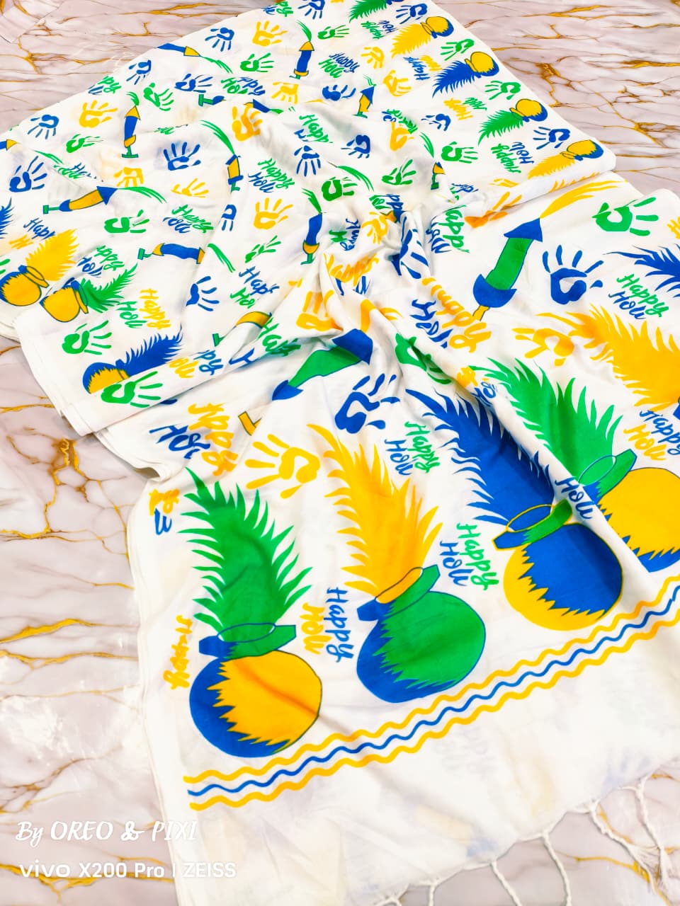 Holi Special-Rang Mahal Mul Cotton Saree