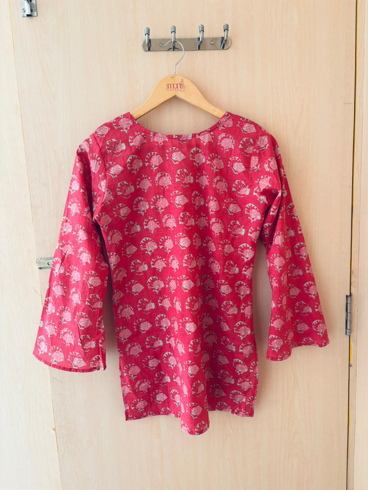 Pink Trend-Pure cotton kurti