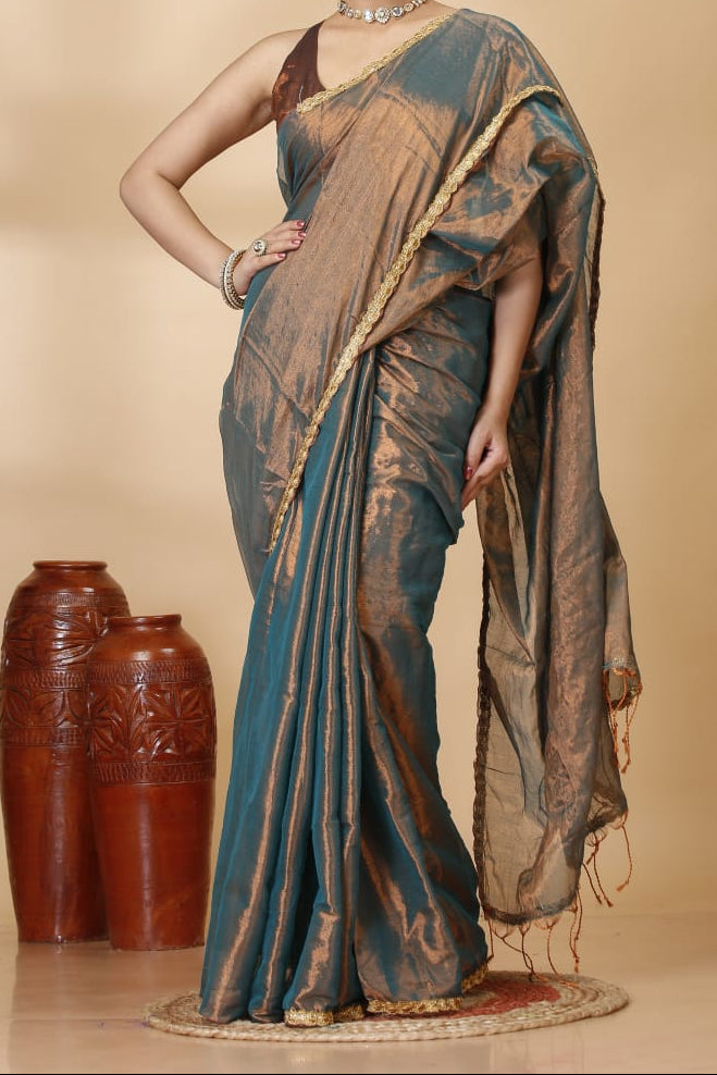Sew In Style Raga Tissue Silk Saree