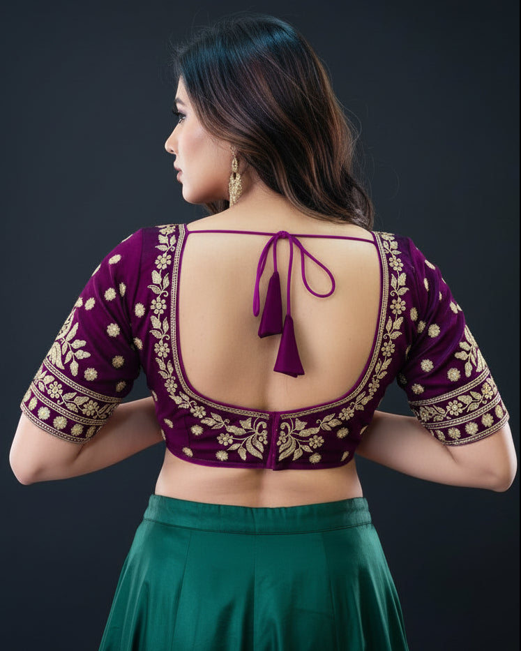 Divine Shine Vichitra Silk Blouse