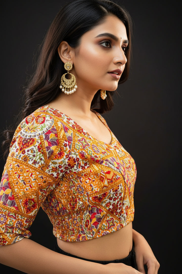 Flexi Dream -Smoky Stretchable Blouse