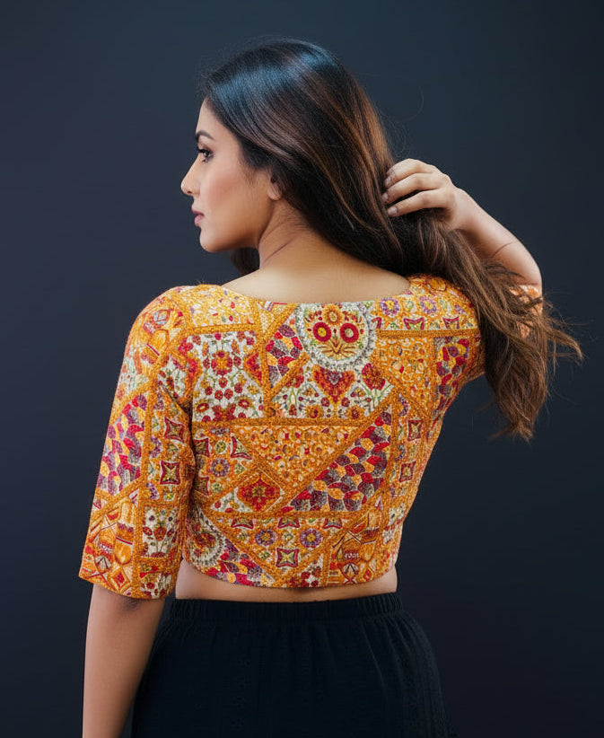 Flexi Dream -Smoky Stretchable Blouse