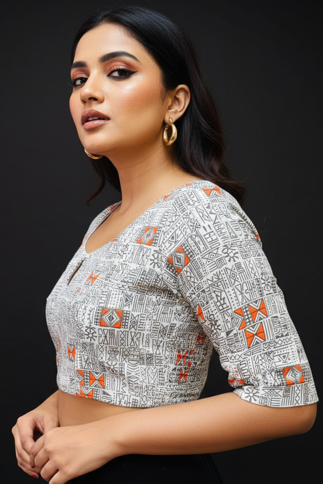 Flexi Dream -Smoky Stretchable Blouse