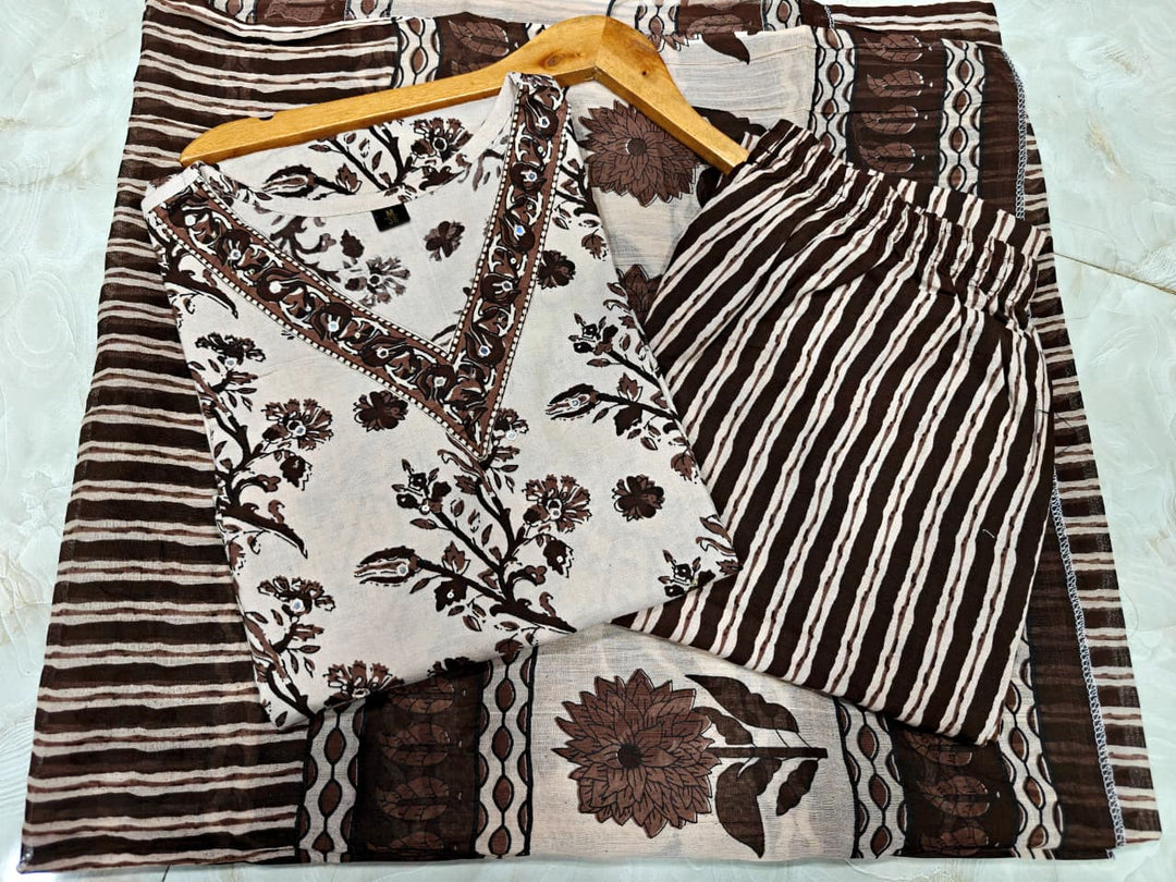 Mourika Cotton Kurti Set