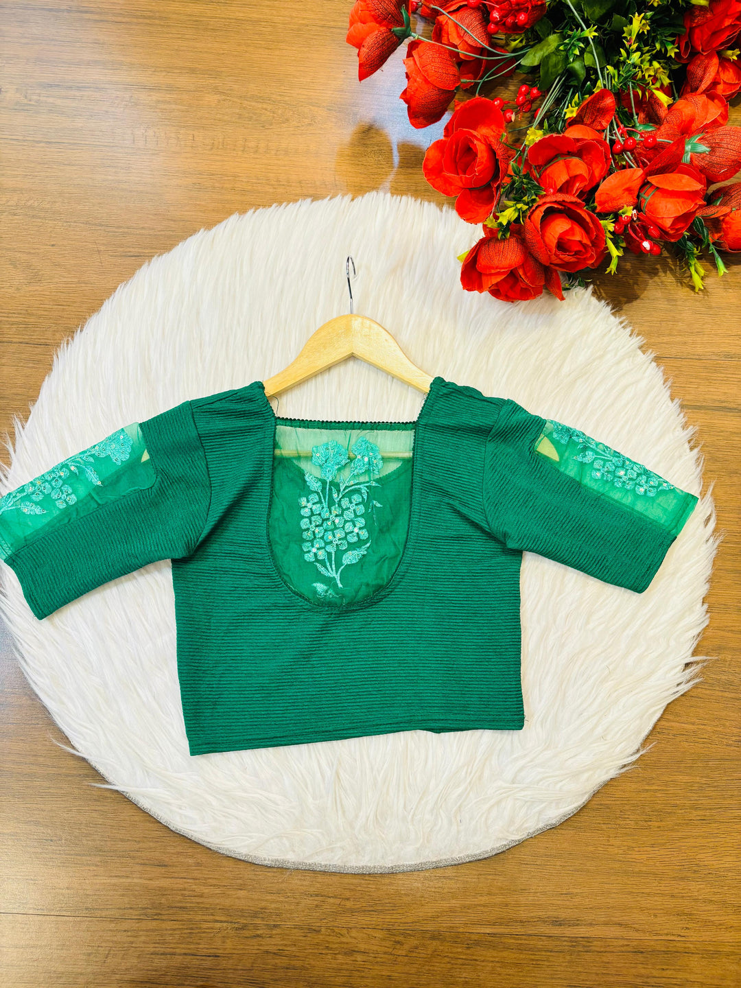 Comfort Ease-Stretchable Knitted Blouse