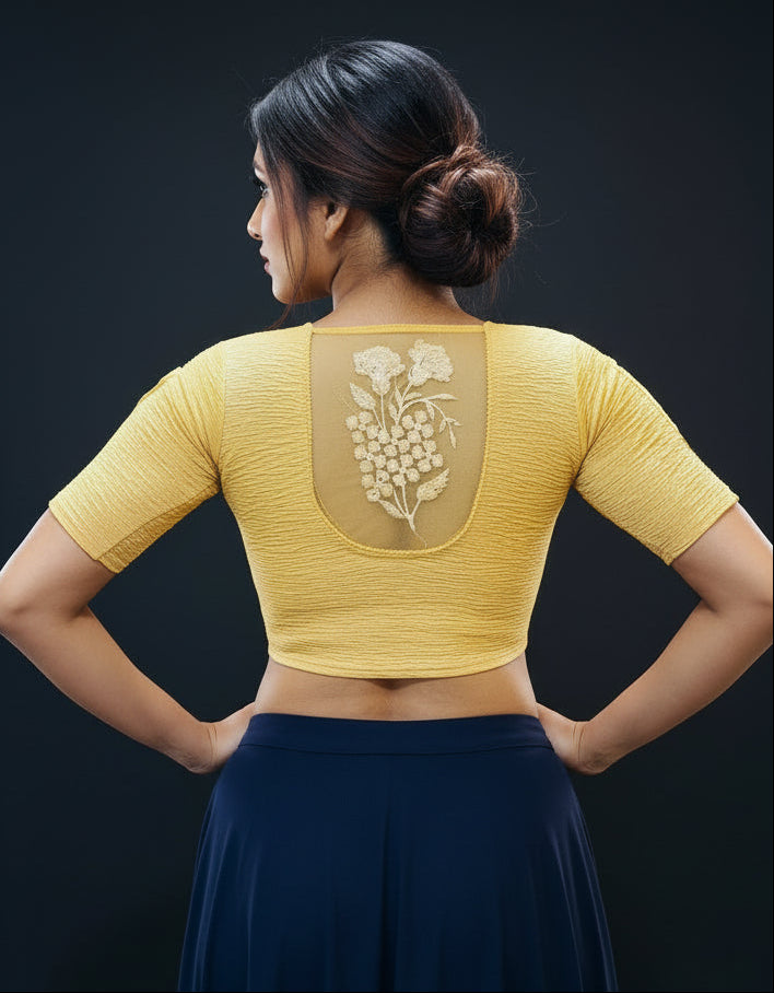 Comfort Ease-Stretchable Knitted Blouse