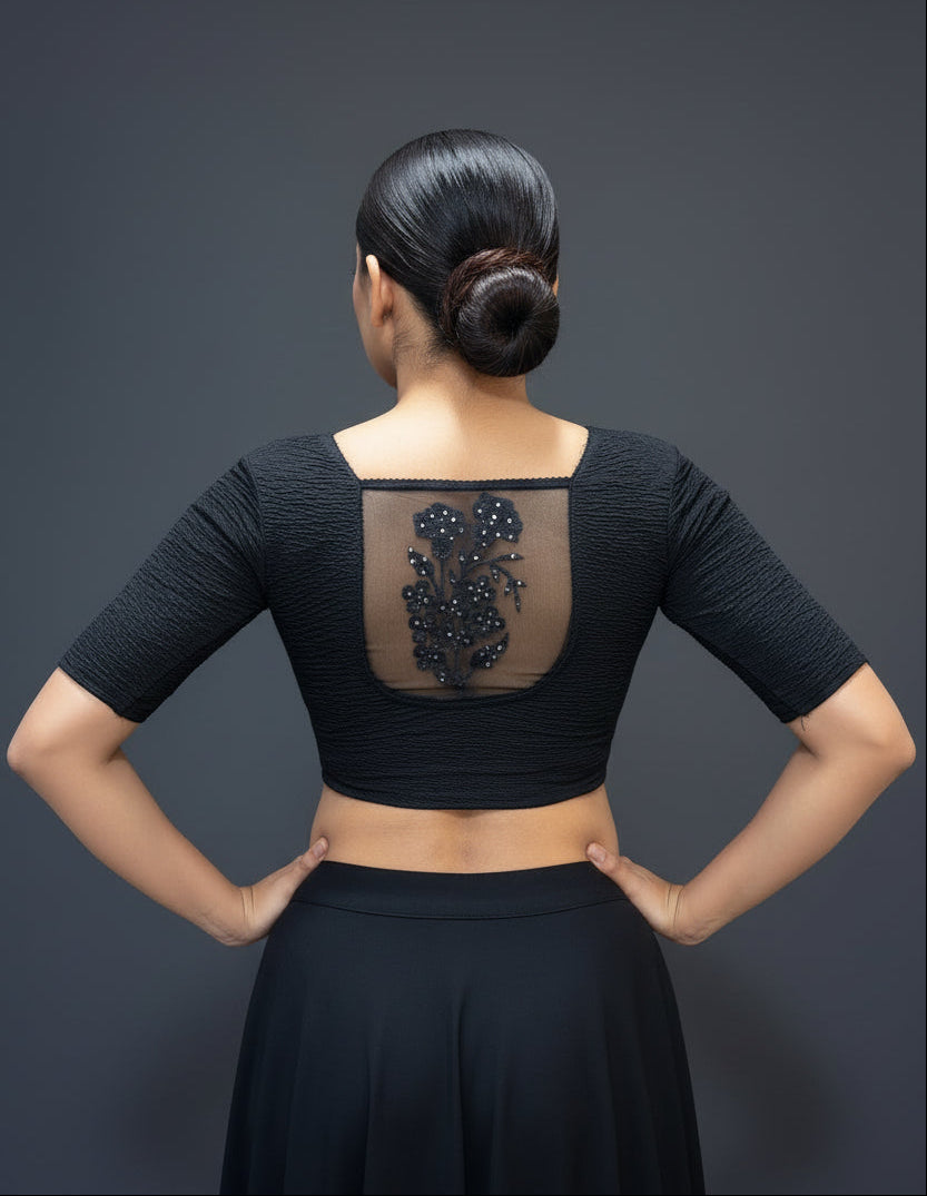 Comfort Ease-Stretchable Knitted Blouse