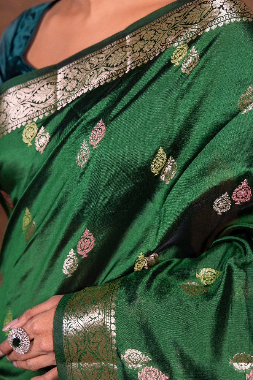 The Opulent Drape Banarasi Katan Silk Saree