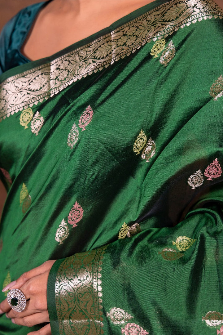The Opulent Drape Banarasi Katan Silk Saree