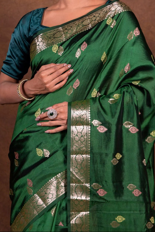 The Opulent Drape Banarasi Katan Silk Saree