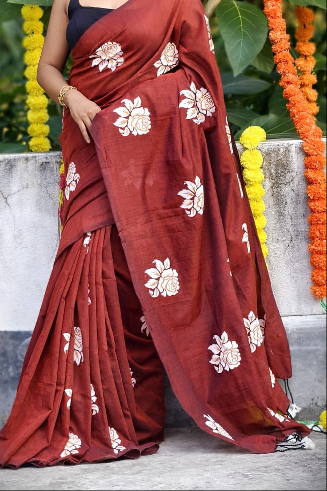 Swapnoporni Khadi Cotton Saree