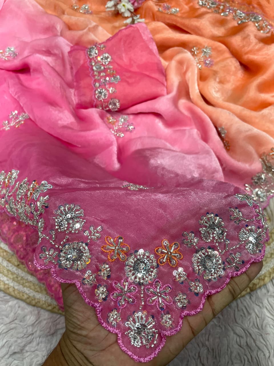 Gulbahar Grace Fancy Satin Silk Saree