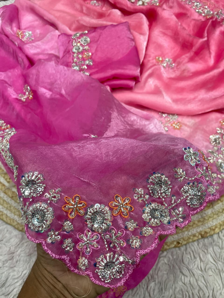 Gulbahar Grace Fancy Satin Silk Saree