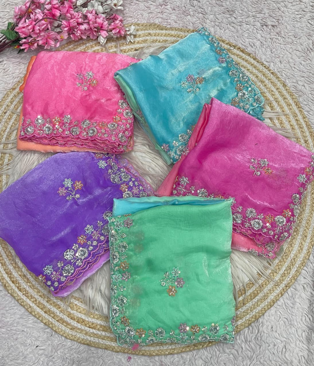 Gulbahar Grace Fancy Satin Silk Saree