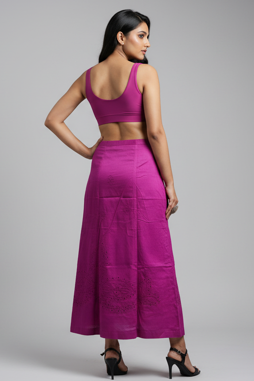 Standard Fit- Chikankari Work Underskirt (Petticoat )