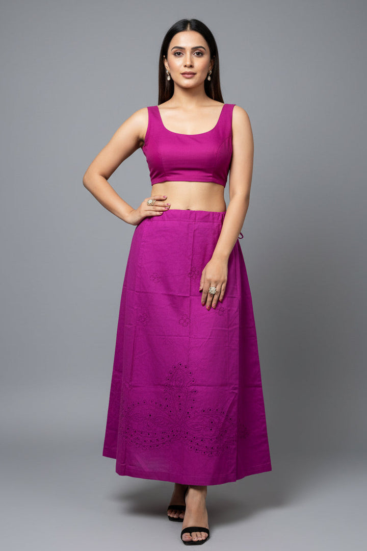 Standard Fit- Chikankari Work Underskirt (Petticoat )