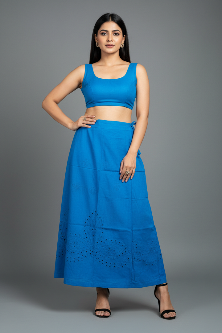 Standard Fit- Chikankari Work Underskirt (Petticoat )