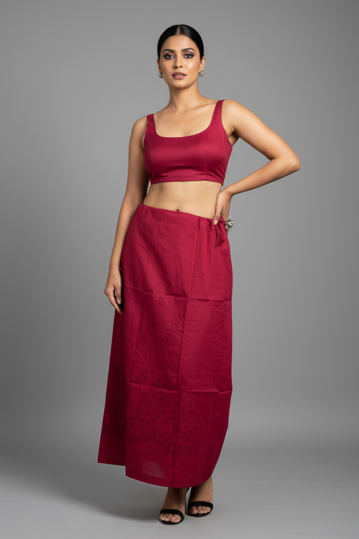 Standard Fit- Chikankari Work Underskirt (Petticoat )