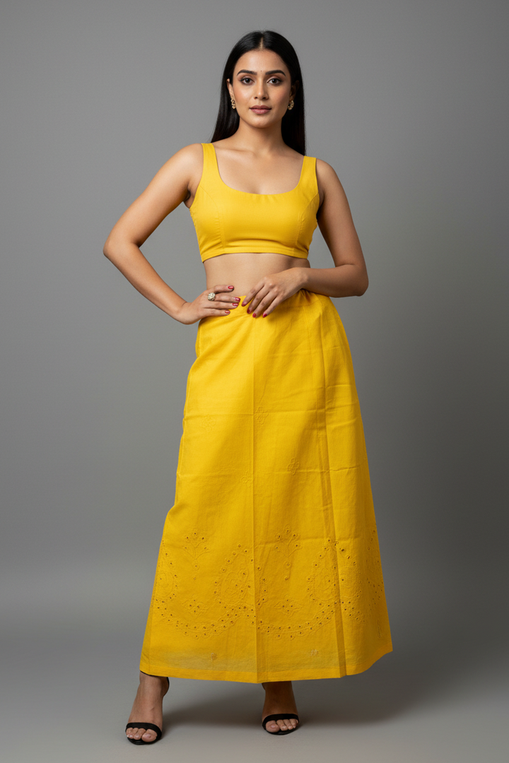 Standard Fit- Chikankari Work Underskirt (Petticoat )