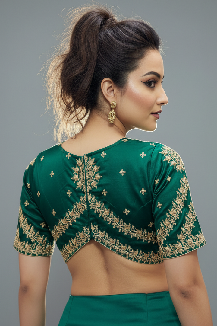 Infinity Loop Designer Fancy Silk Blouse