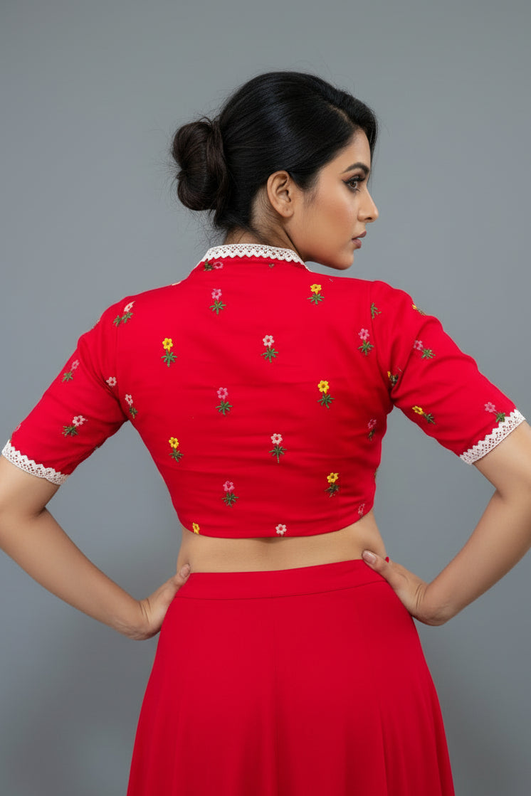 Cute And Stylish-Embroidered Blouse