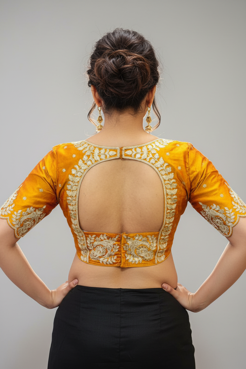 The Empress Glow V-Neck Blouse