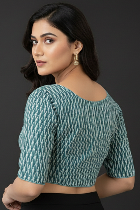 Live Everyday - Printed Cotton Designer Blouse