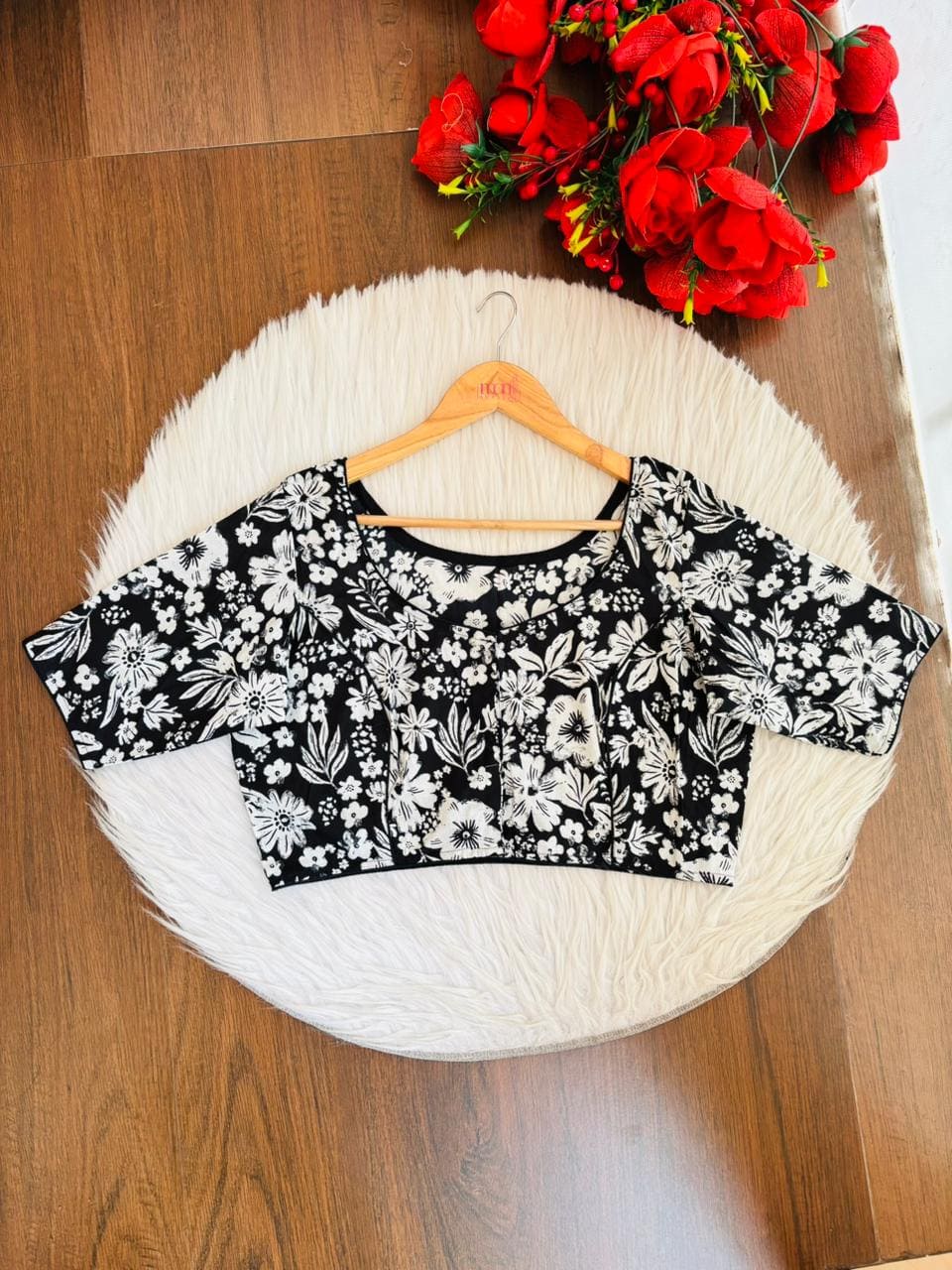 Live Everyday - Printed Cotton Designer Blouse