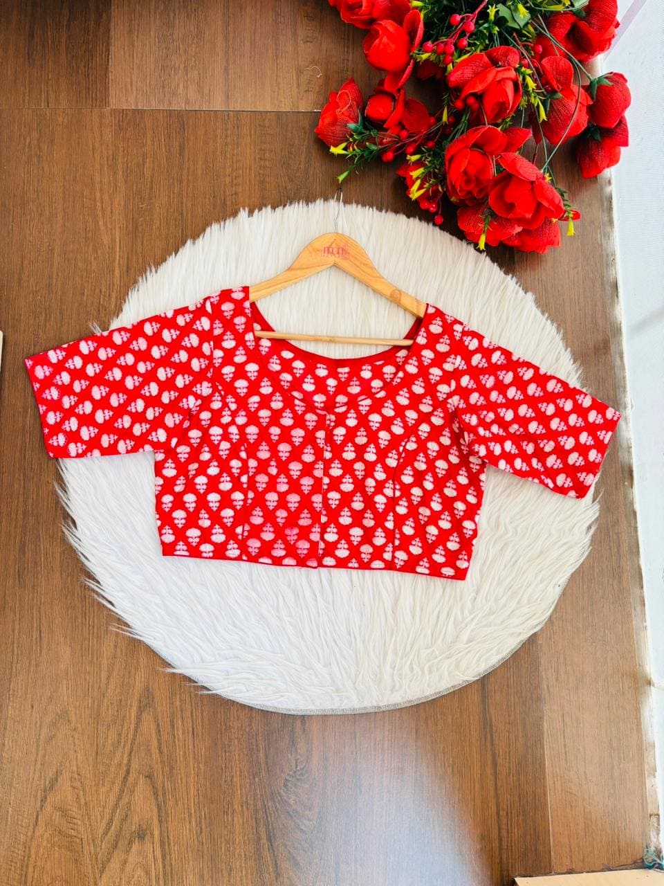 Live Everyday - Printed Cotton Designer Blouse