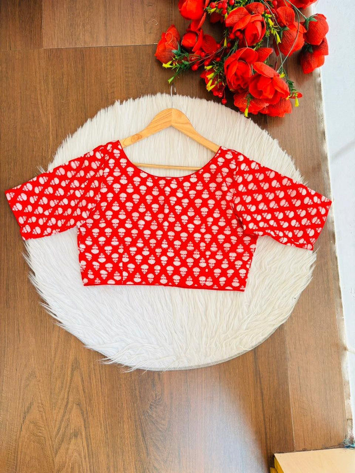 Live Everyday - Printed Cotton Designer Blouse