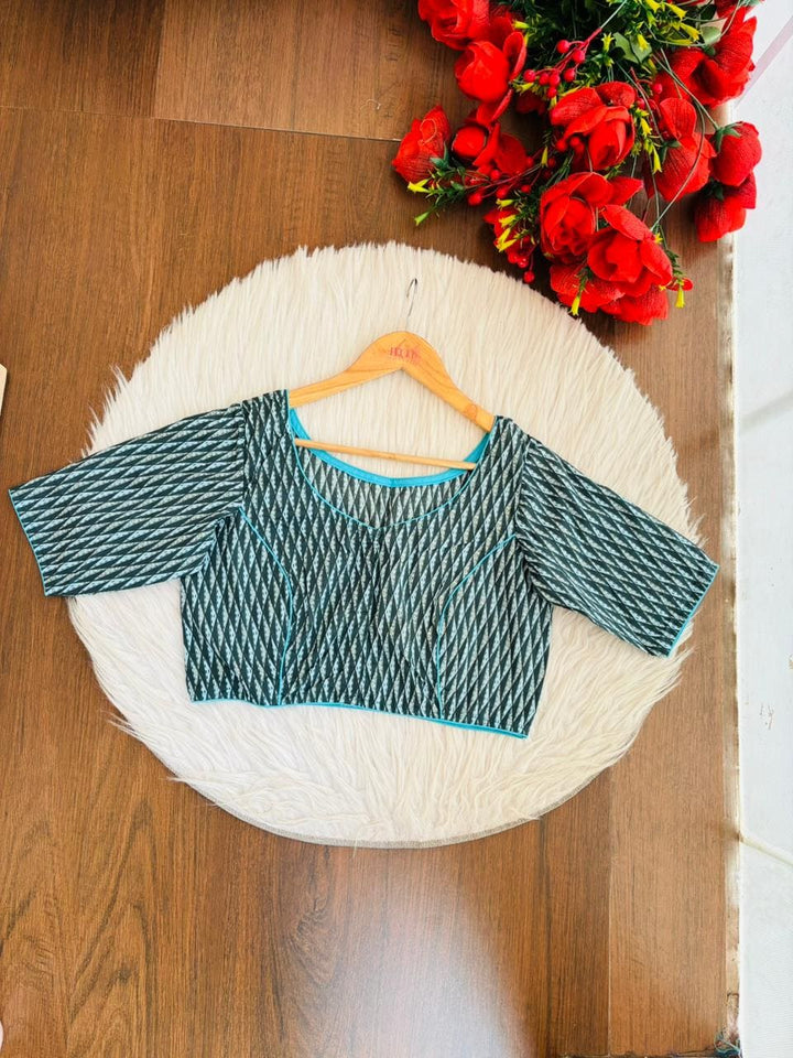 Live Everyday - Printed Cotton Designer Blouse