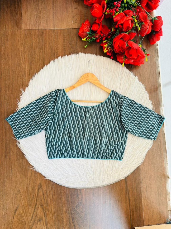 Live Everyday - Printed Cotton Designer Blouse