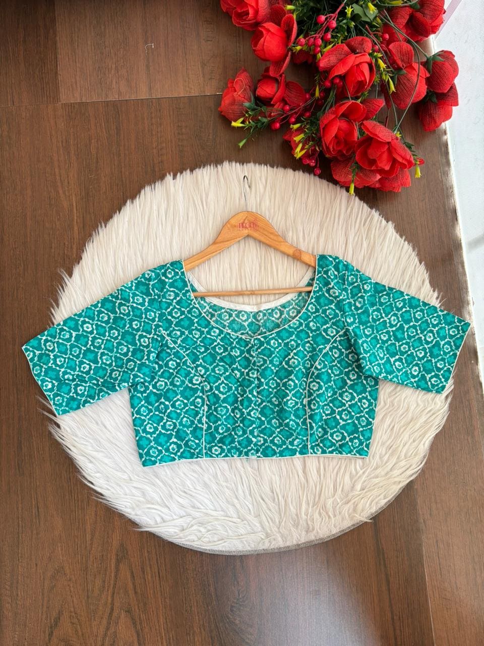 Live Everyday - Printed Cotton Designer Blouse